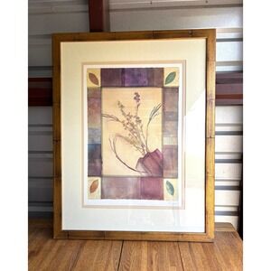 Large Phillip Jaeger Bouquet II Framed Floral Arrangement Print Rustic Wall Art